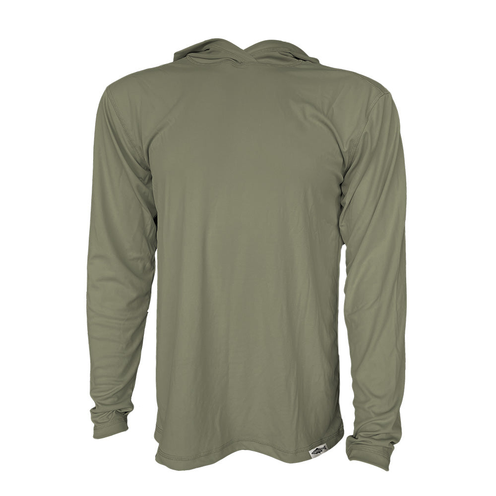 Moss colored sun goodie blank front no design