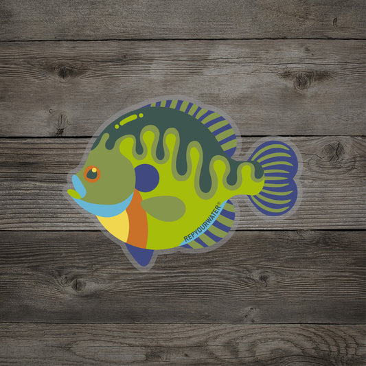 Sticker Retro Bluegill