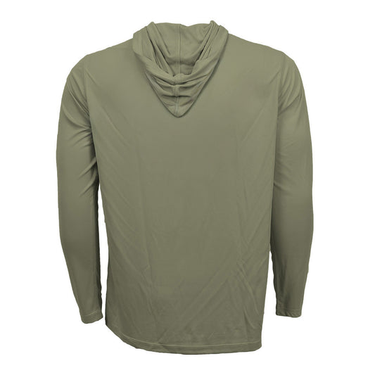 Moss colored sun hoodie blank back no design 