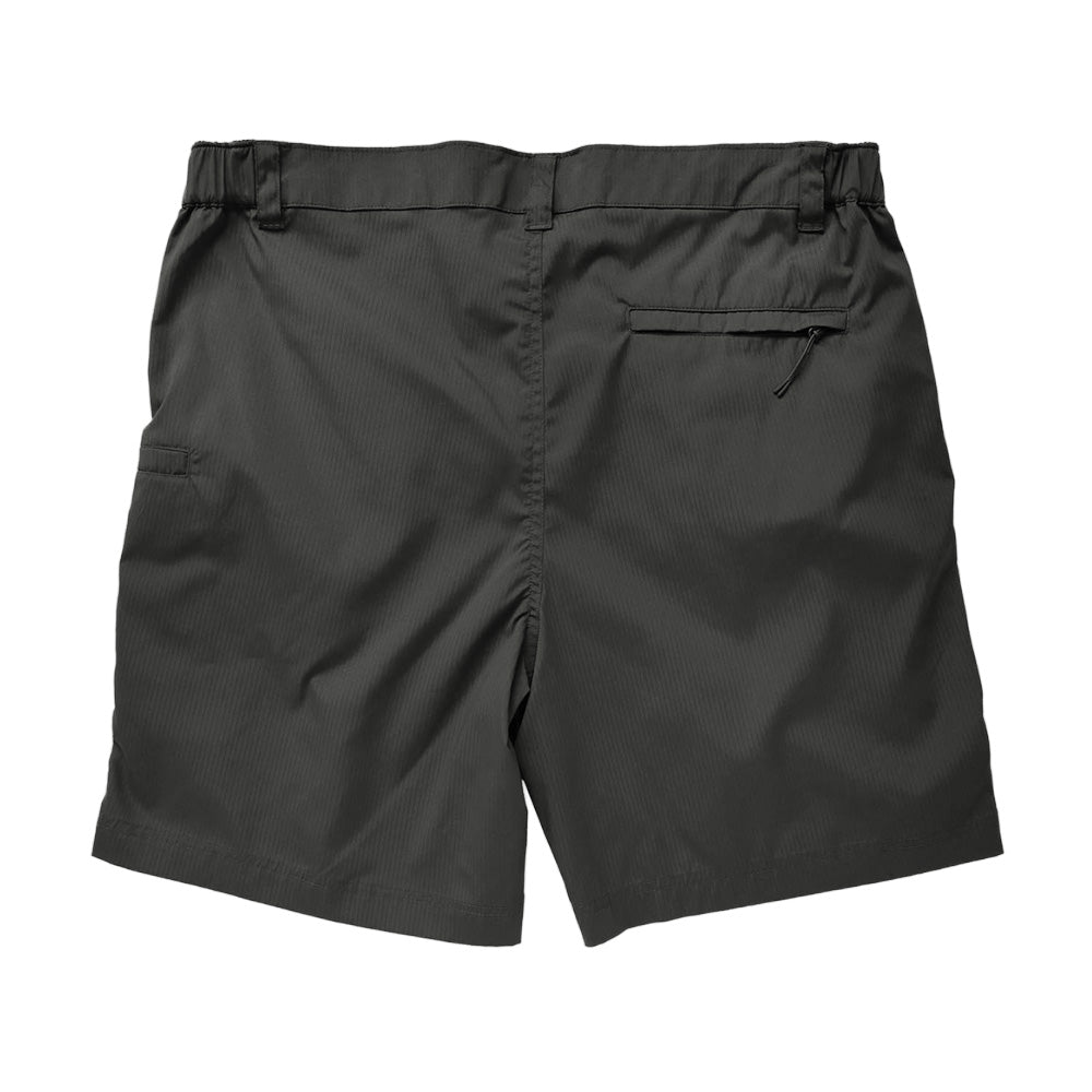 back of Dark Gray shorts on a white background