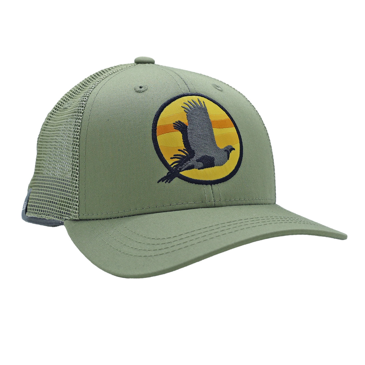 Gray hat with Sage Grouse