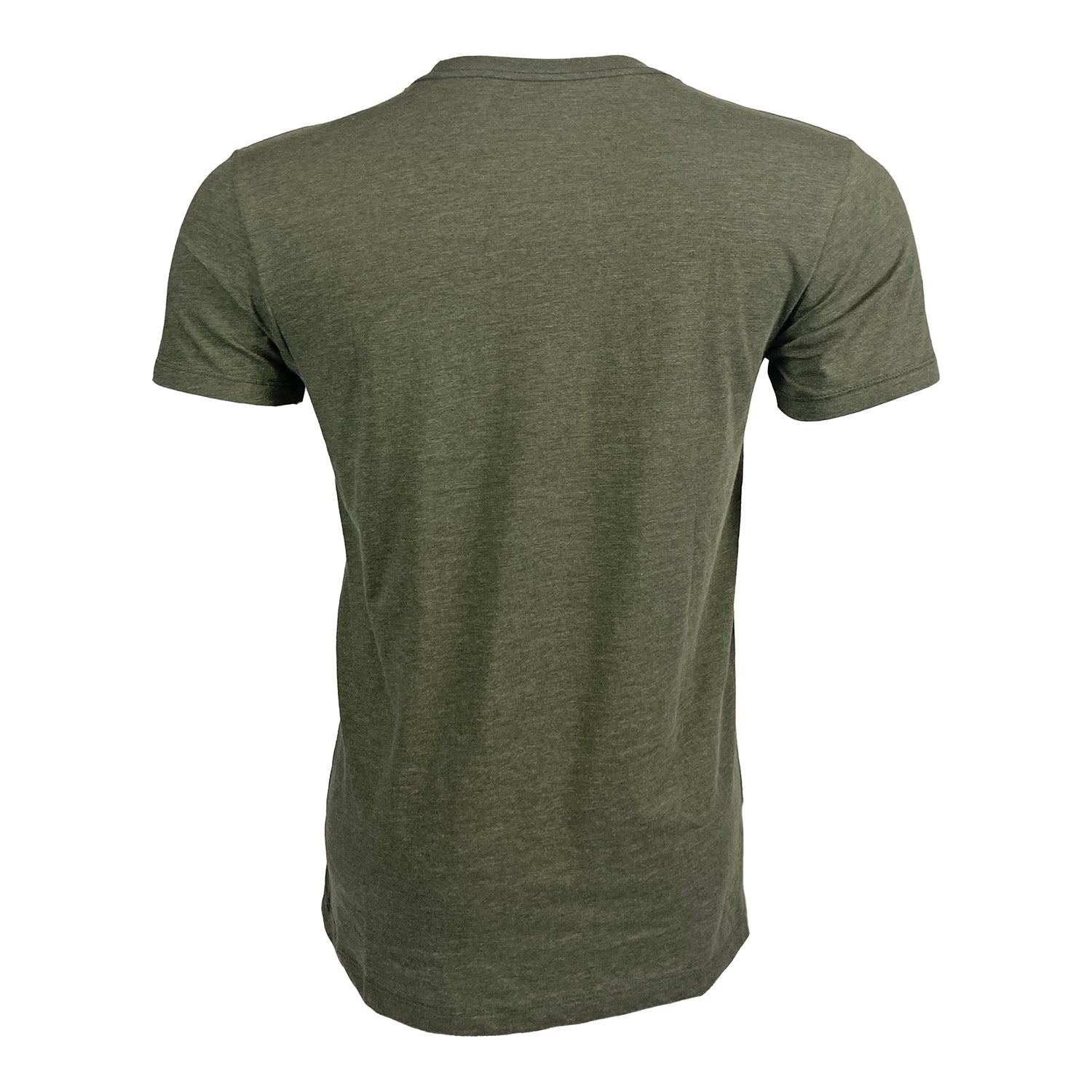 Green tee shown from the rear.